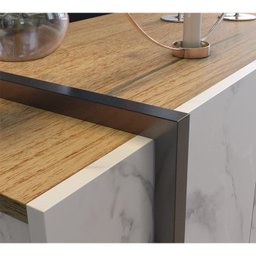 Buffet Bancada 4 Portas Copacabana Calacatta Natura Real Preto Clb - 4