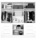 Ver imagem 4 de Guarda Roupa Marselha 3 Portas 6 Gavetas Jequitibá J&A Móveis