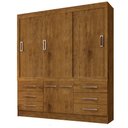 Ver imagem 1 de Guarda Roupa Marselha 3 Portas 6 Gavetas Jequitibá J&A Móveis