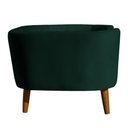 Ver imagem 4 de Cama para Cachorro Pet Sofá Gato Pé Palito Caminha Confortável com Almofada Veludo Verde
