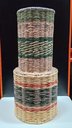 Ver imagem 2 de Vaso Decorativo de Fibra Natural Verde 55x20x20cm Enfeite Sala Mesa Estante
