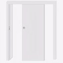 Ver imagem 2 de Kit Porta de Correr Madeira Lisa 210x70x3,5cm Laca Moldufama