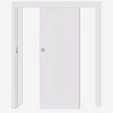 Ver imagem 2 de Kit Porta de Correr Madeira Lisa 210x70x3,5cm Laca Moldufama