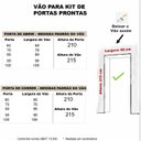 Ver imagem 3 de Kit Porta de Correr Madeira Lisa 210x70x3,5cm Laca Moldufama