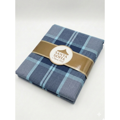 Toalha de Mesa Colibri 10 Lugares Algodão 1,40 x 3,00 m Azul Santa Sofia