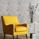 Ver imagem 2 de Papel de Parede Adesivo Zara Rose Gold Quarto Sala Rolo 5m