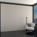 Ver imagem 2 de Painel para Tv 100% Mdf Ripado Decoração Off White - Panorama Móveis