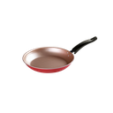 Ver imagem 1 de Frigideira Antiaderente sem Óleo Cereja e Creme Carola 18cm Duralar 50228CAR