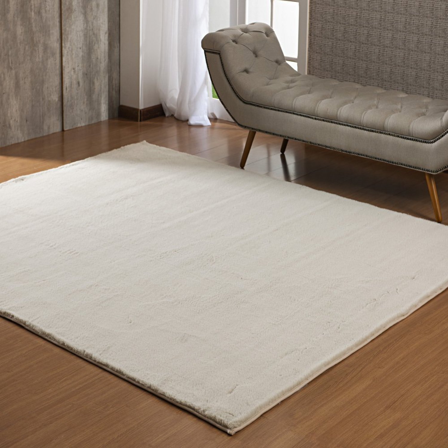 Tapete de Pele 1,00m x 1,50m Albany Niazitex - 1