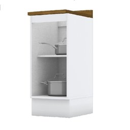 Balcão para Cozinha 40cm 1 Porta com Tampo Emily - 3