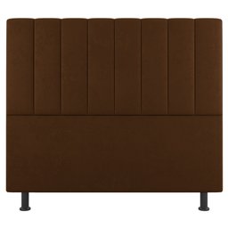 Cabeceira Cama Box Casal Cora 140cm Suede Terracota - Desk Design - 3