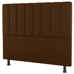 Cabeceira Cama Box Casal Cora 140cm Suede Terracota - Desk Design - 1
