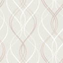 Ver imagem 1 de Papel de Parede Temático Linhas Onduladas Dois Tons 2,5m