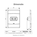 Ver imagem 3 de Conjunto Cigarra Campainha Bivolt Tam. 4x2 Cor Branco Durín