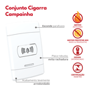 Ver imagem 2 de Conjunto Cigarra Campainha Bivolt Tam. 4x2 Cor Branco Durín