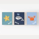Ver imagem 1 de Kit 3 Quadros Decorativos Infantil - Friend NO2 - 40x60 - Moldura Madeira