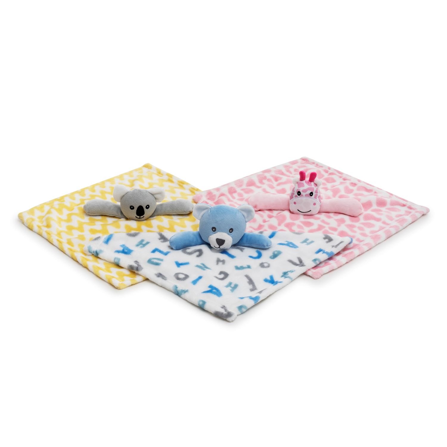Kit Cobertor e Naninha Manta Bebê Infantil Menino Menina Antialérgico:azul - 4