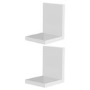 Ver imagem 2 de Kit com 2 Mini Prateleiras Buzios 15 X 12cm - Branco