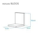 Ver imagem 3 de Kit com 2 Mini Prateleiras Buzios 15 X 12cm - Branco