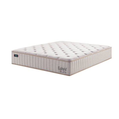 Colchão Queen Molas Ensacadas Euphoria 158CMX34CMX198CM Sky Mannes Bege