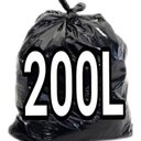 Ver imagem 1 de Saco de Lixo 200 Litros Preto Kit Pacote 100 Unidades 90 X 100 Cm para Uso Residencial / Industria