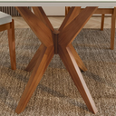 Ver imagem 3 de Mesa de Jantar Donna 4 Lugares em Madeira Maciça Mel/Off White - Nesher
