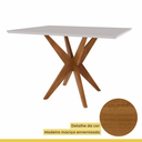Ver mais imagens de Mesa de Jantar Donna 4 Lugares em Madeira Maciça Mel/Off White - Nesher