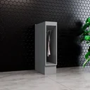 Ver imagem 1 de Balcão para Cozinha 20cm Porta Toalha com Tampo Emily Cinza/Calcare
