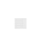 Ver imagem 1 de Comoda Infantil Sapateira 1 Porta 4 Gavetas Branco/Branco- FdECOR