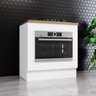 Balcão de Cozinha para Forno de Embutir com Tampo Emily Espresso Móveis - 1