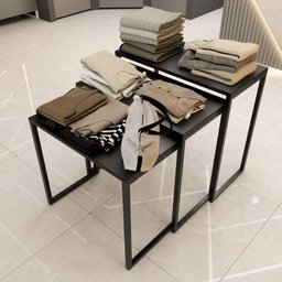 Expositores Industriais Resistentes e Elegantes Ferro e Mdf P/ Loja Roupa Tênis Brinquedos - 4