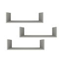 Ver imagem 1 de Kit 3 Prateleiras U Decorativas Multiuso em Mdf Plancasa:off White