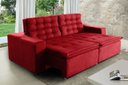 Ver imagem 1 de Sofá Londres 210cm Retrátil Reclinável Vermelho – Ws