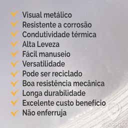 Kit Chapa de Alumínio para Calhas e Rufos 1m - 10 Metros - 7