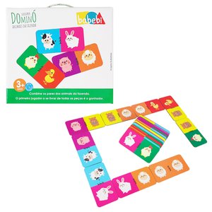 Jogo Educativo e Pedagógico Super Dominó Animais Da Fazenda