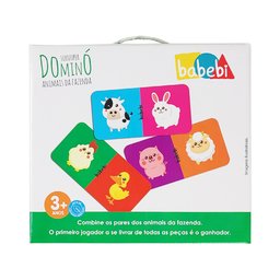 Jogo Educativo e Pedagógico Super Dominó Animais Da Fazenda - 6