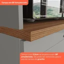 Ver imagem 5 de Balcão para Cozinha 20cm Porta Toalha com Tampo Emily Cinza/Nature