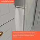 Ver imagem 4 de Balcão para Cozinha 20cm Porta Toalha com Tampo Emily Cinza/Nature
