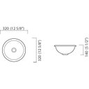 Ver imagem 2 de Cuba Icasa Sobr Red 32cm Il62- Preto Icasa Ind Ceramica Andradense Ltda