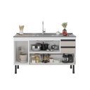 Ver imagem 2 de Gabinete de Cozinha MDP 1,44 m Elegância e Versatilidade:Branco