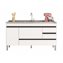 Ver imagem 1 de Gabinete de Cozinha MDP 1,44 m Elegância e Versatilidade:Branco