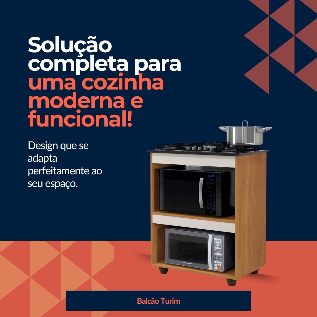 Balcão para Cooktop 4 Bocas Nature/ Off White Turim - Kaiki Móveis - 6