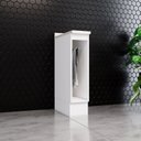 Ver imagem 1 de Balcão para Cozinha 20cm Porta Toalha com Tampo Emily Branco/HP/Calcare