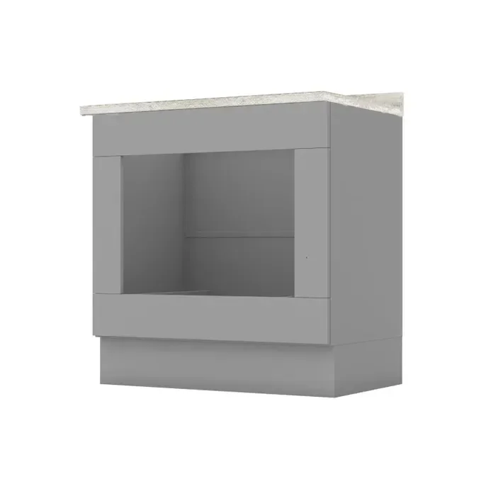 Balcão de Cozinha para Forno de Embutir com Tampo Emily Espresso Móveis - 2