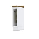 Ver imagem 1 de Balcão para Cozinha 20cm Porta Toalha com Tampo Emily Branco/HP/Nature