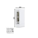 Ver imagem 2 de Balcão para Cozinha 20cm Porta Toalha com Tampo Emily Branco/HP/Nature