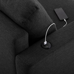 Conjunto de Sofá Antúrio 3 e 2 Lugares com Usb em Linho CabeCasa MadeiraMadeira - 11