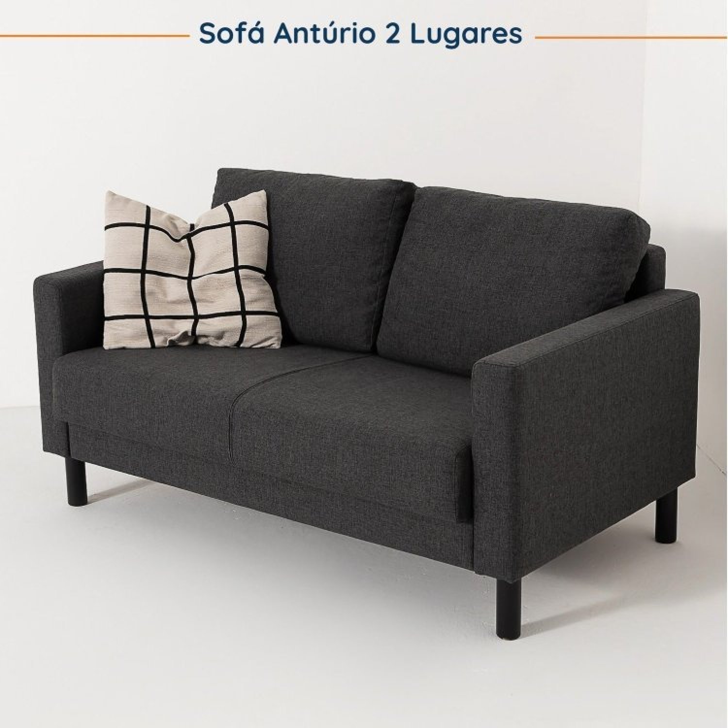 Conjunto de Sofá Antúrio 3 e 2 Lugares com Usb em Linho CabeCasa MadeiraMadeira - 6