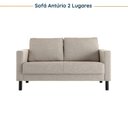 Ver mais imagens de Conjunto de Sofá Antúrio 3 e 2 Lugares com Usb em Linho CabeCasa MadeiraOriginals Bege