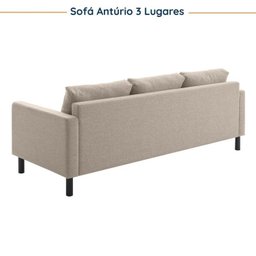 Conjunto de Sofá Antúrio 3 e 2 Lugares com Usb em Linho CabeCasa MadeiraMadeira - 10